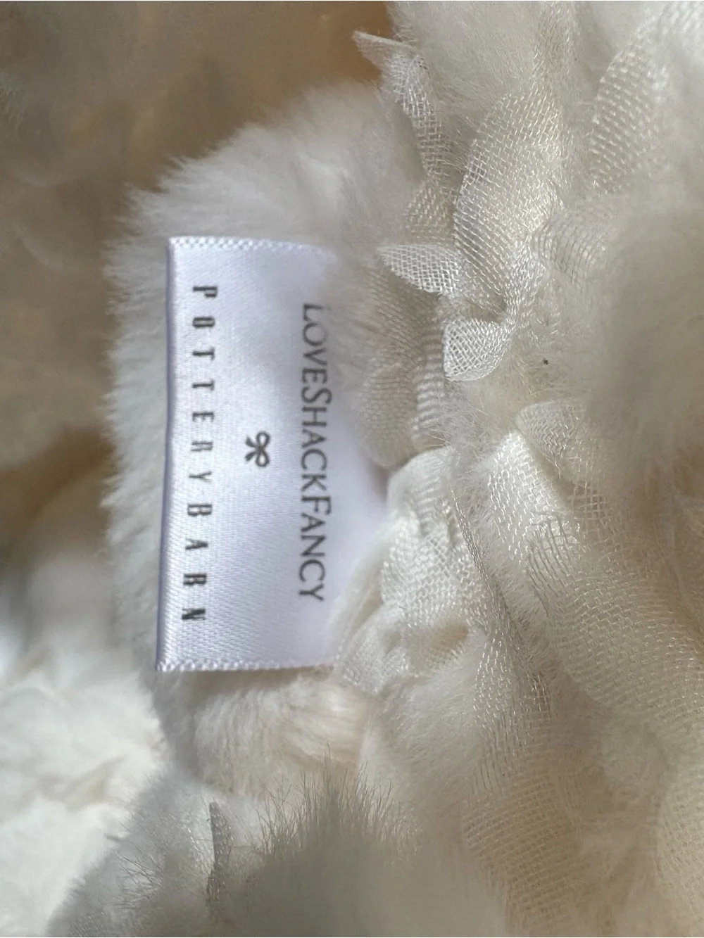 NWOT - LoveShackFancy Pottery Barn - Women’s Floral Robe in Ivory